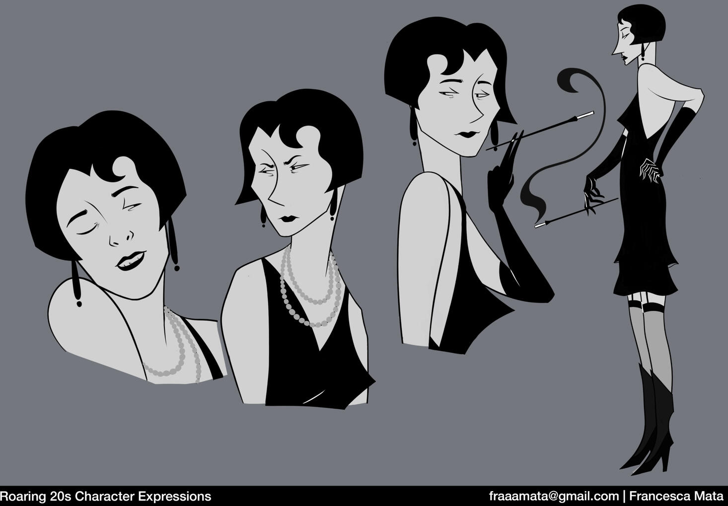 Roaring 20s Character Expressions